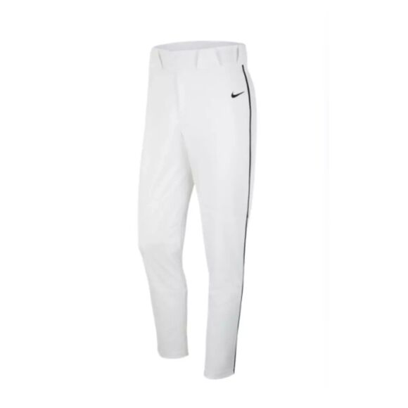 Nike Mens Baseball Pants White Black Select Piped BQ5489-106 NWT L - Picture 1 of 3